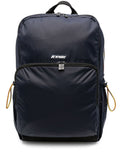 Zaino con zip frontale e dettagli arancioni