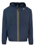 Giacca con cappuccio e zip centrale