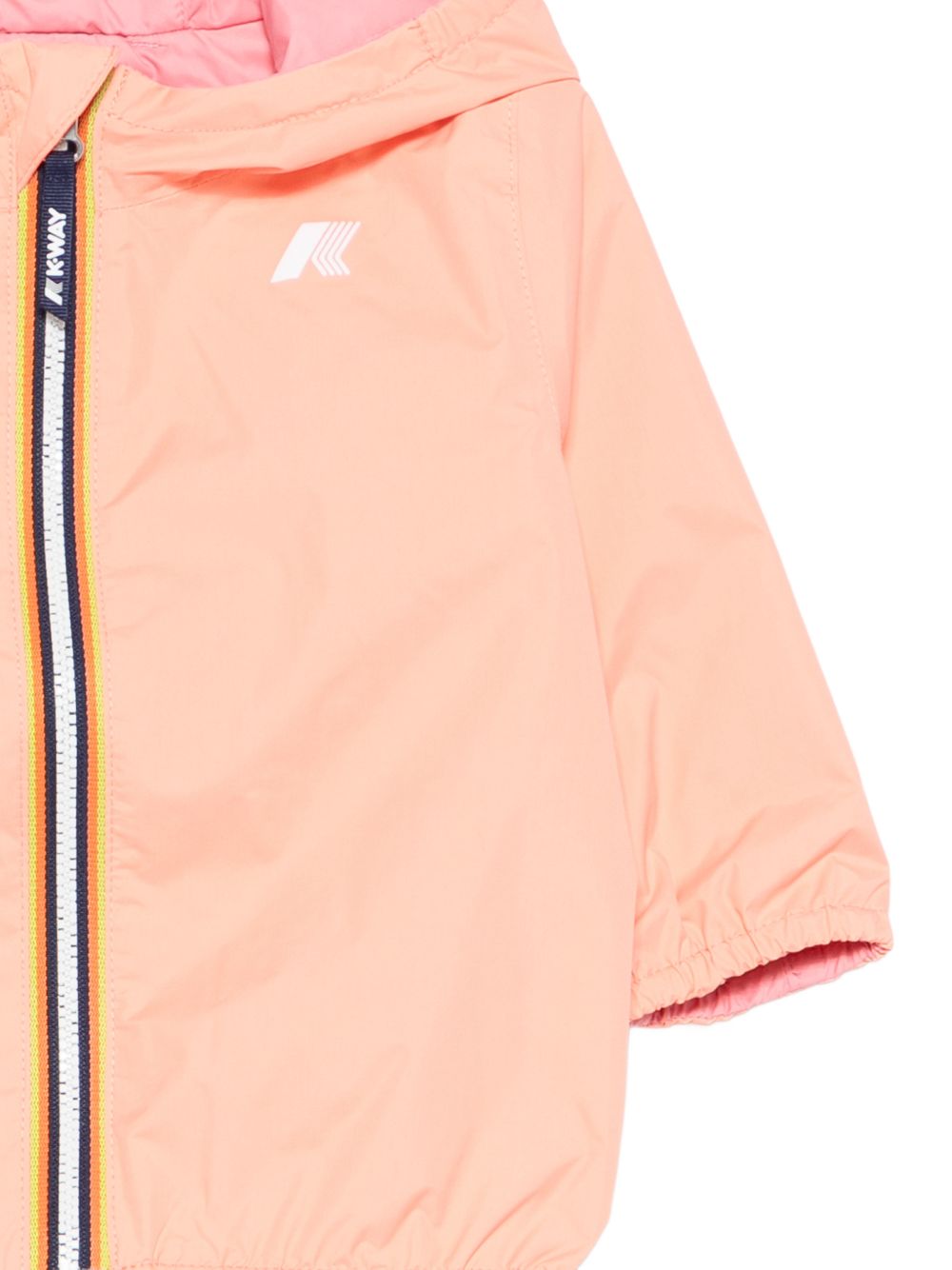 Giacca con cappuccio in nylon riciclato K2123IW C54 K-WAY KIDS 