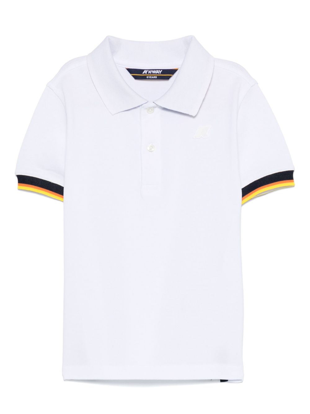 Polo in piquet con bordi a contrasto K6126LW 001 K-WAY KIDS 