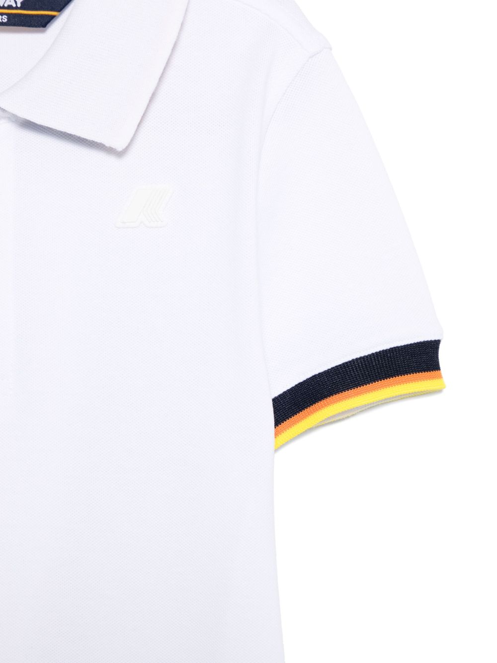 Polo in piquet con bordi a contrasto K6126LW 001 K-WAY KIDS 