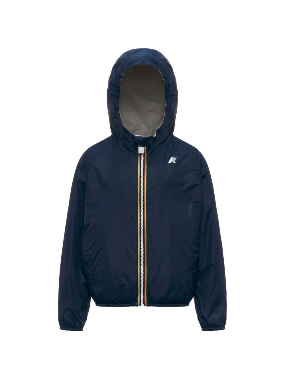 Giacca a vento con cappuccio zip bicolore K61314W C71 K-WAY KIDS 