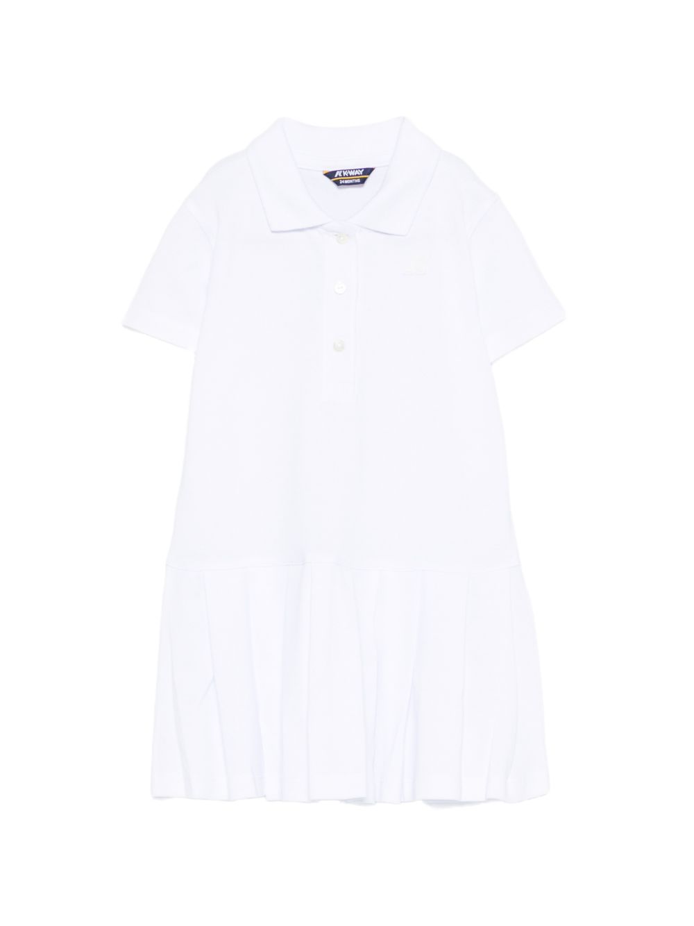 Abito polo con colletto e gonna plissé K8151TW 001 K-WAY KIDS 