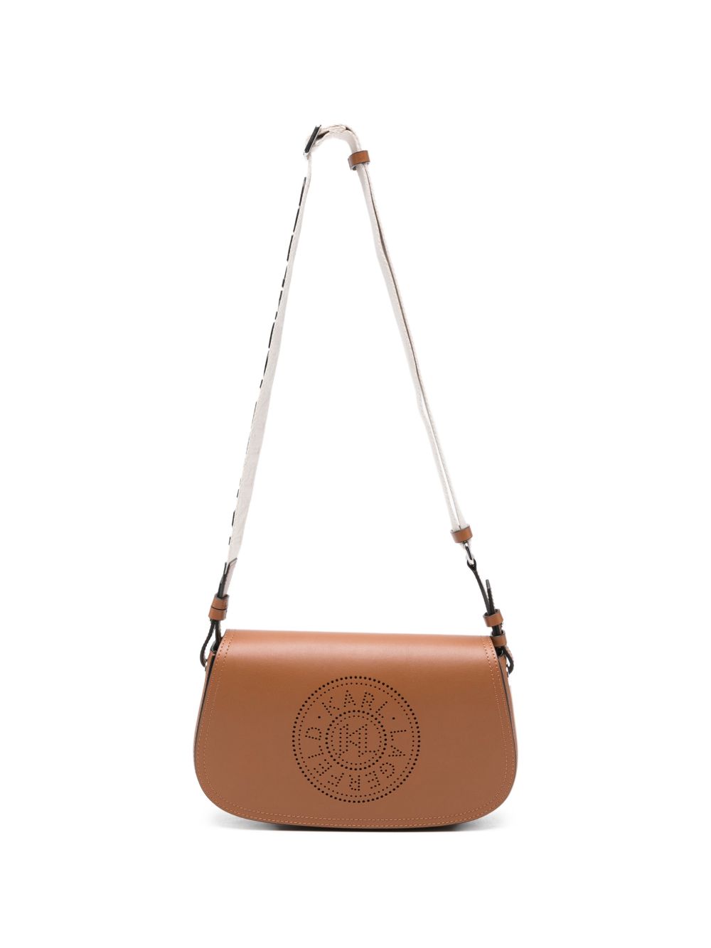 Borsa a spalla in pelle con dettaglio perforato B2W30015 5047 KARL LAGERFELD 