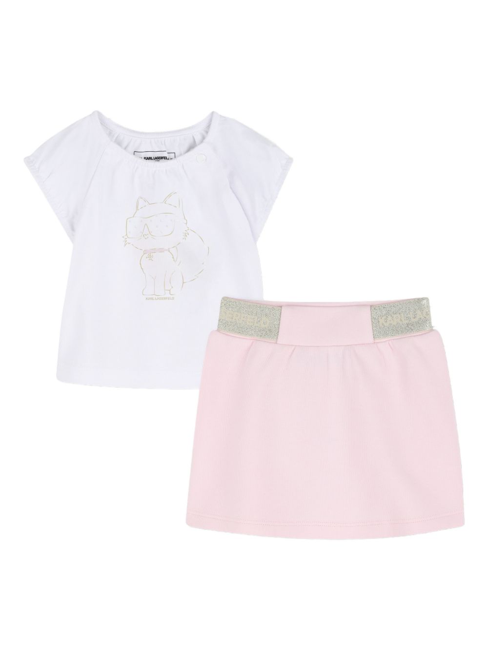 Completo t-shirt e gonna Z31046 S01 KARL LAGERFELD KIDS 