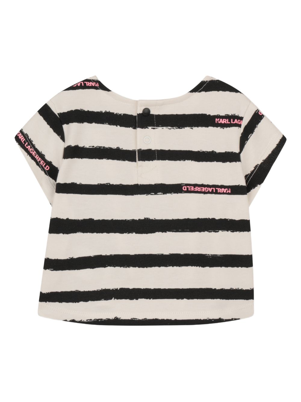 Completo t-shirt e gonna a righe Z31065 462 KARL LAGERFELD KIDS 