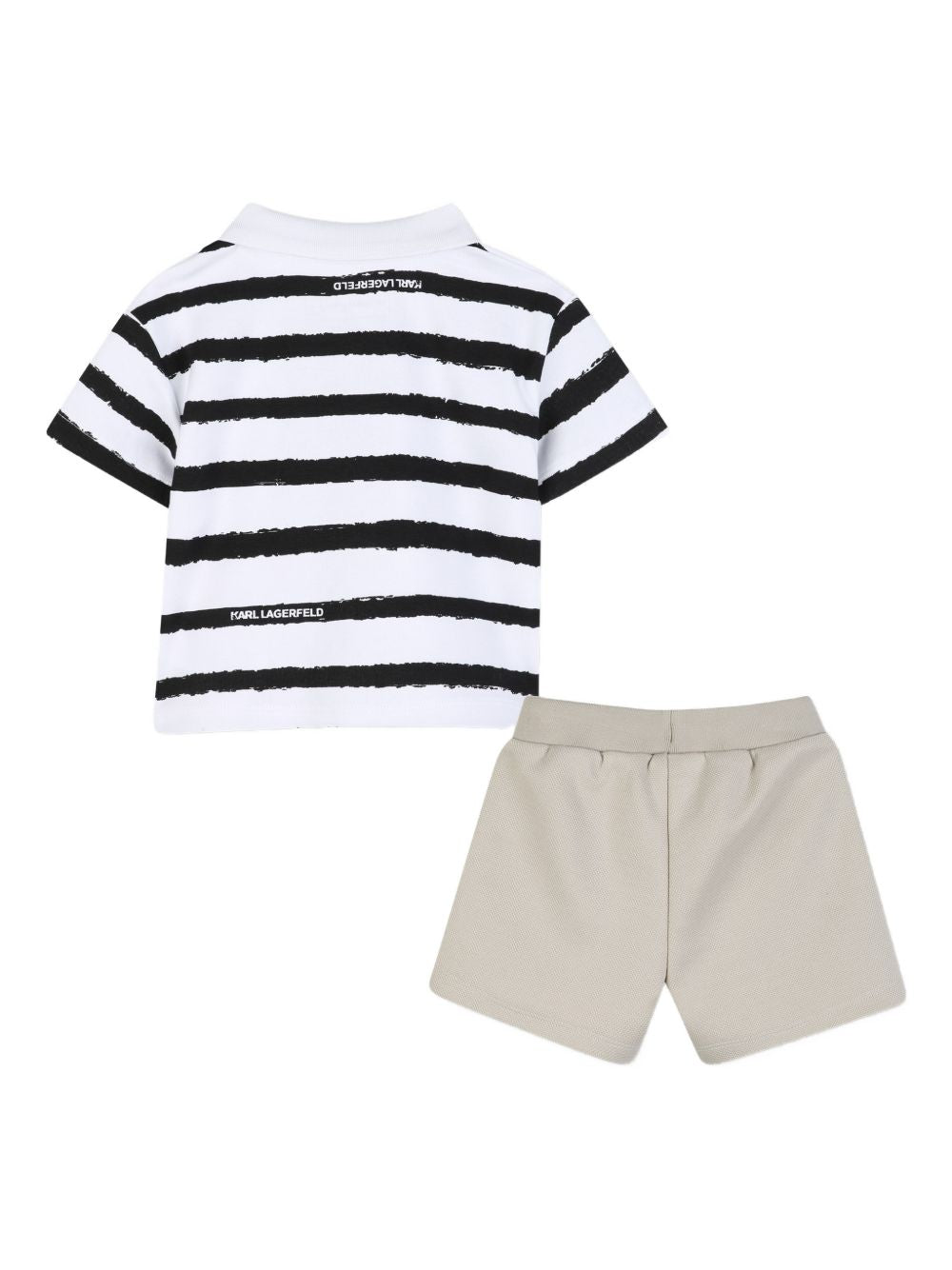 Completo polo a righe con bermuda Z31068 10P KARL LAGERFELD KIDS 