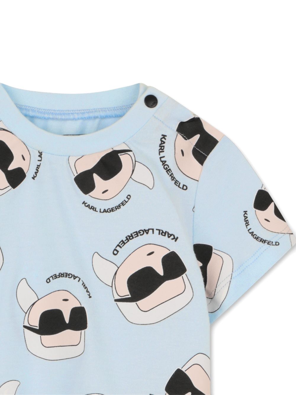 Completo t-shirt e shorts con stampa Z31070 77X KARL LAGERFELD KIDS 