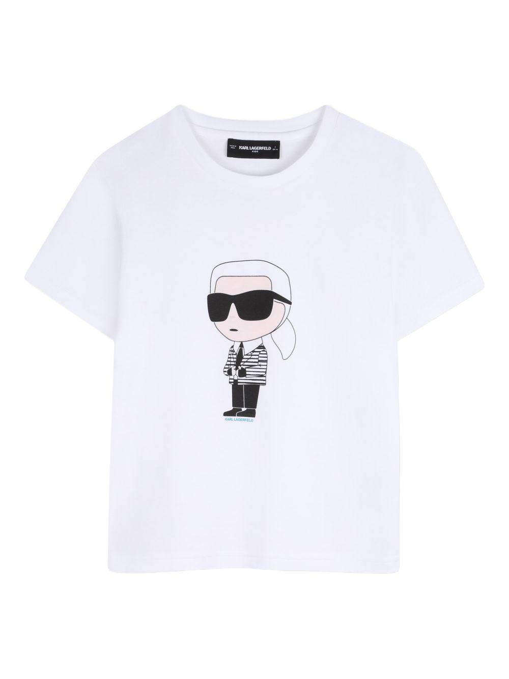 T-shirt in cotone con stampa Z31096 10P KARL LAGERFELD KIDS 