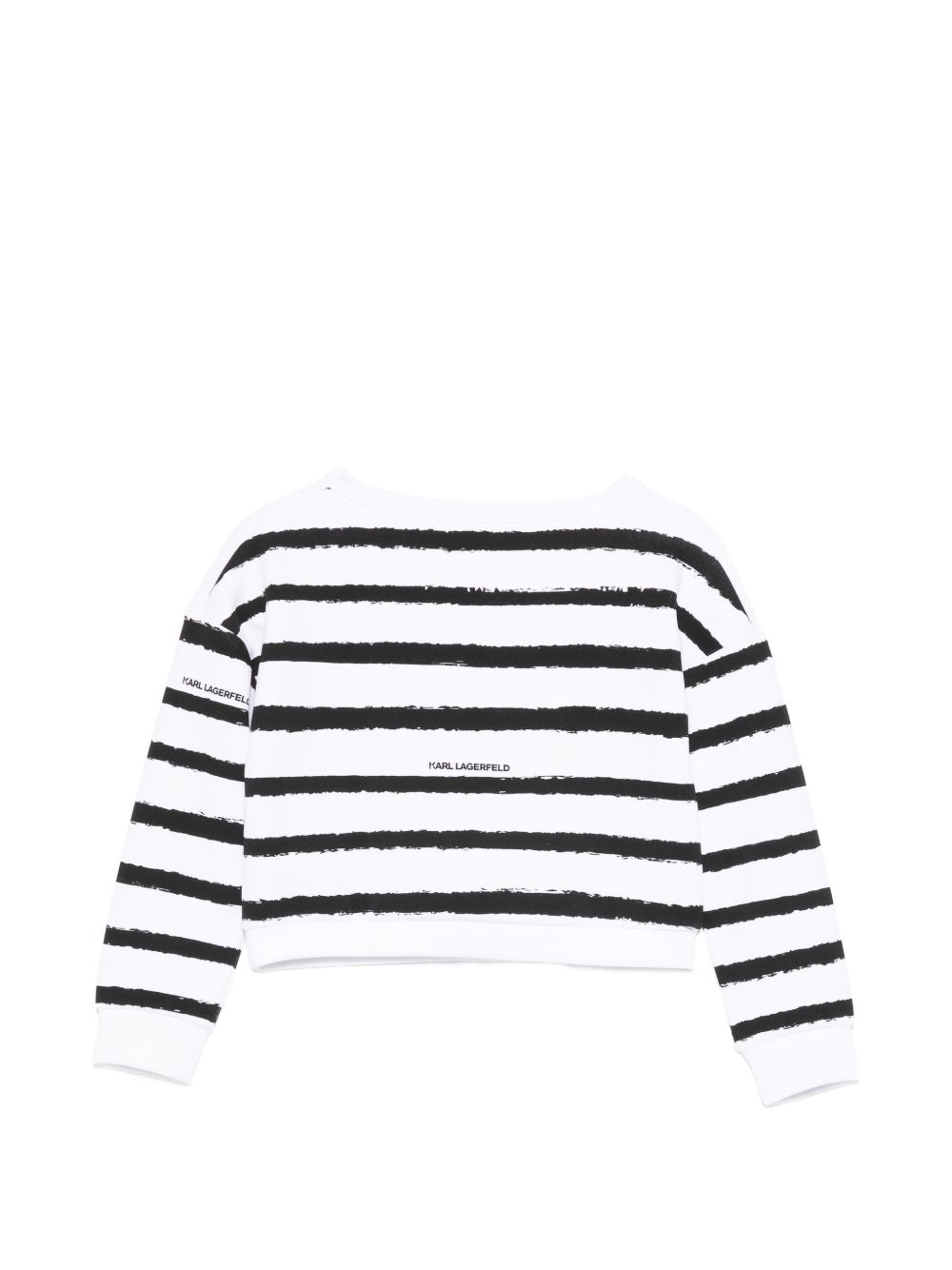 Top a righe con logo Z31137 N50 KARL LAGERFELD KIDS 