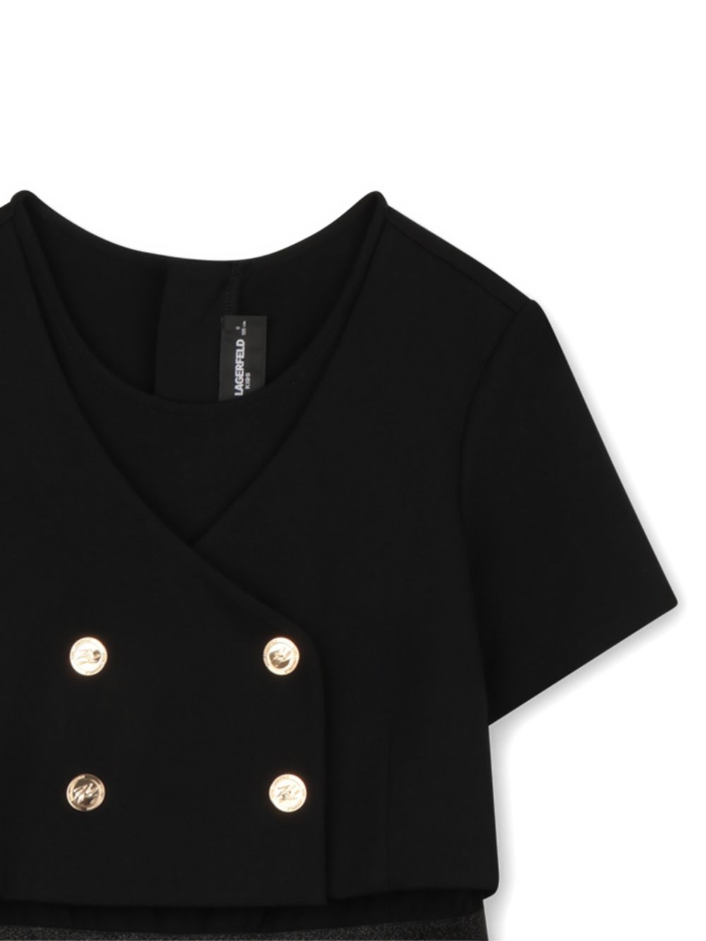 Abito con giacchina e gonna in tulle con paillettes Z31142 09B KARL LAGERFELD KIDS 