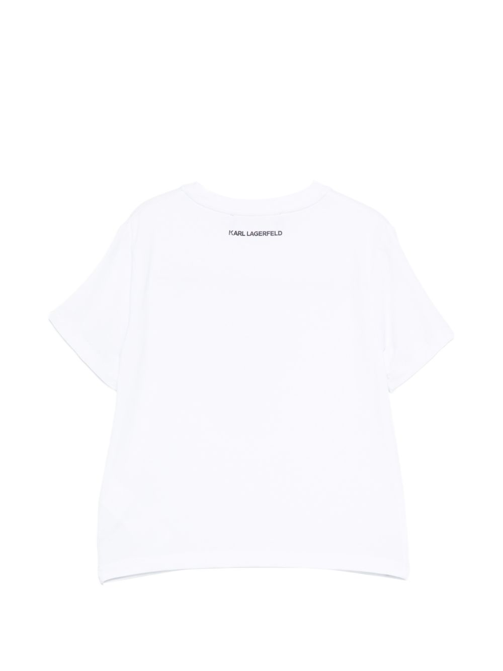 T-shirt in cotone con stampa Choupette Z31153 10P KARL LAGERFELD KIDS 
