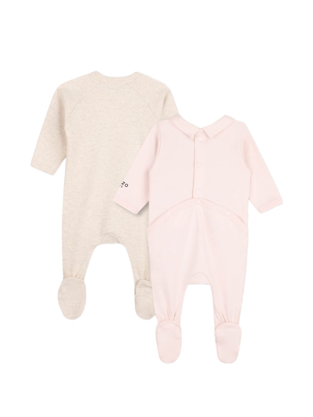 Set di tutine neonato con fiore ricamato K61614 43B KENZO KIDS 