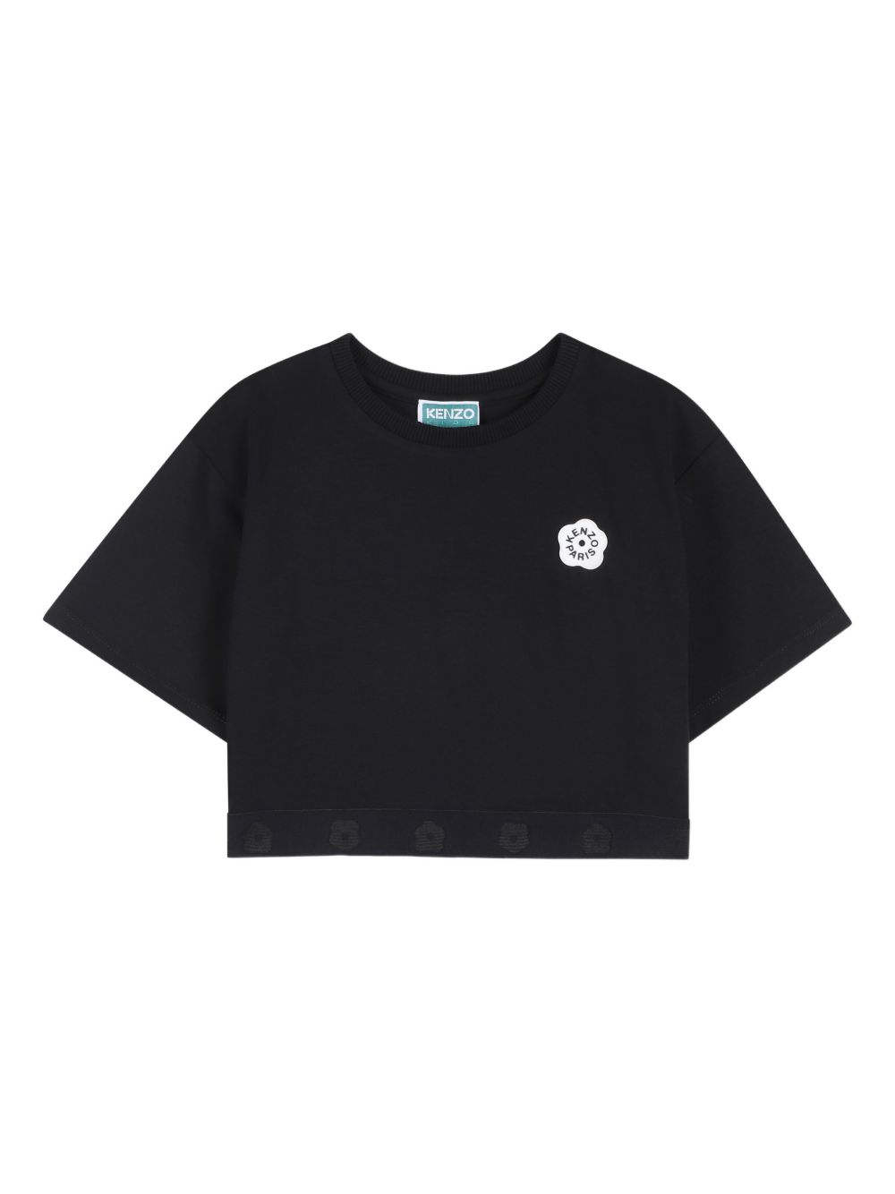 T-shirt cropped in cotone K61621 09B KENZO KIDS 