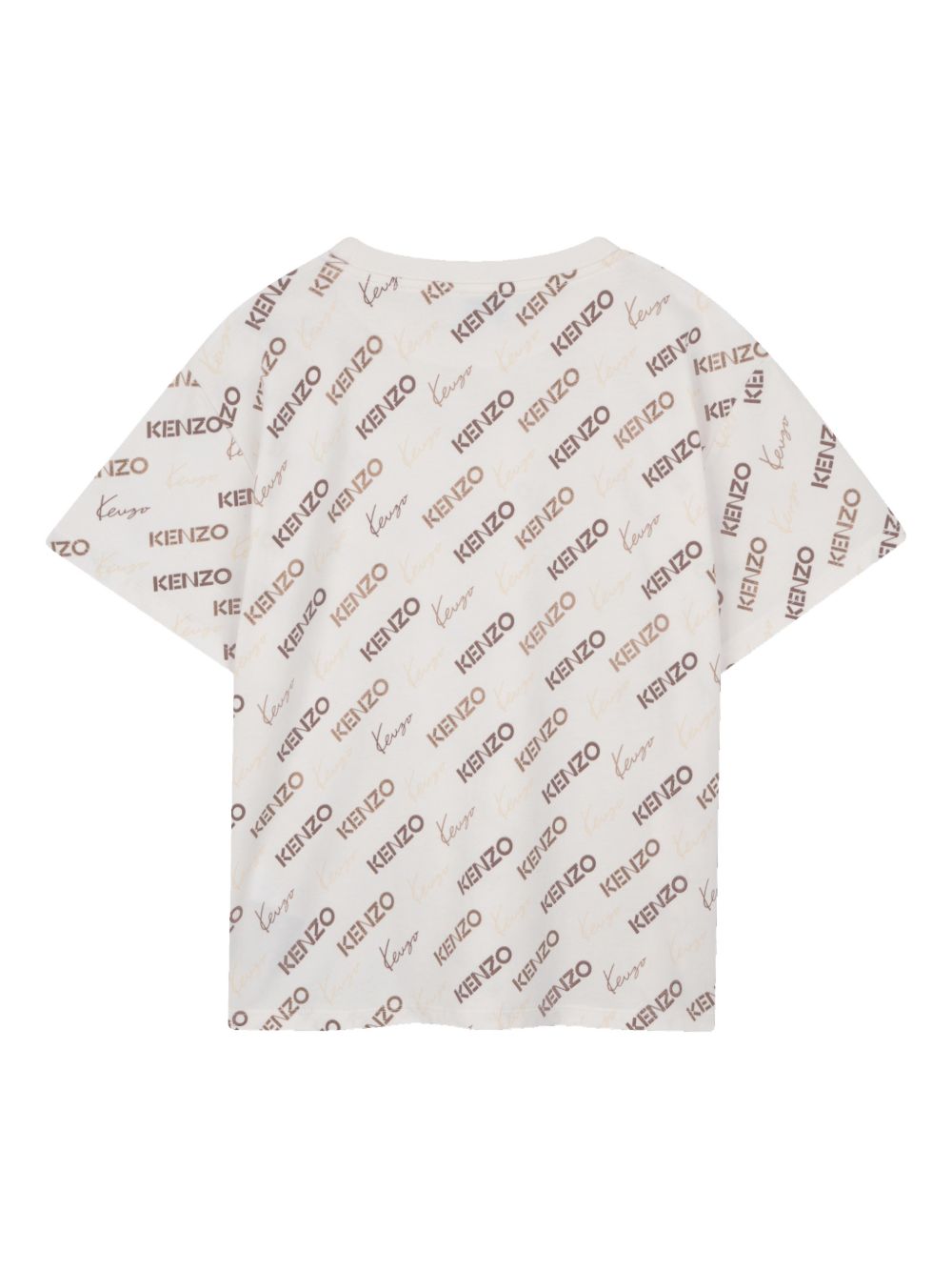 T-shirt con stampa logo all-over K61686 117 KENZO KIDS 