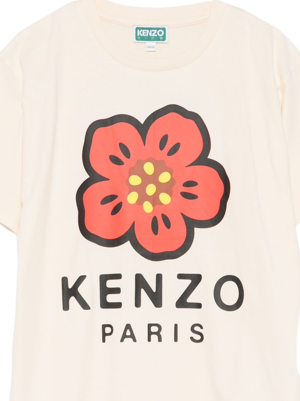 T-shirt in cotone con stampa floreale K61698 208 KENZO KIDS 