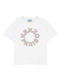 T-shirt in cotone con logo circolare