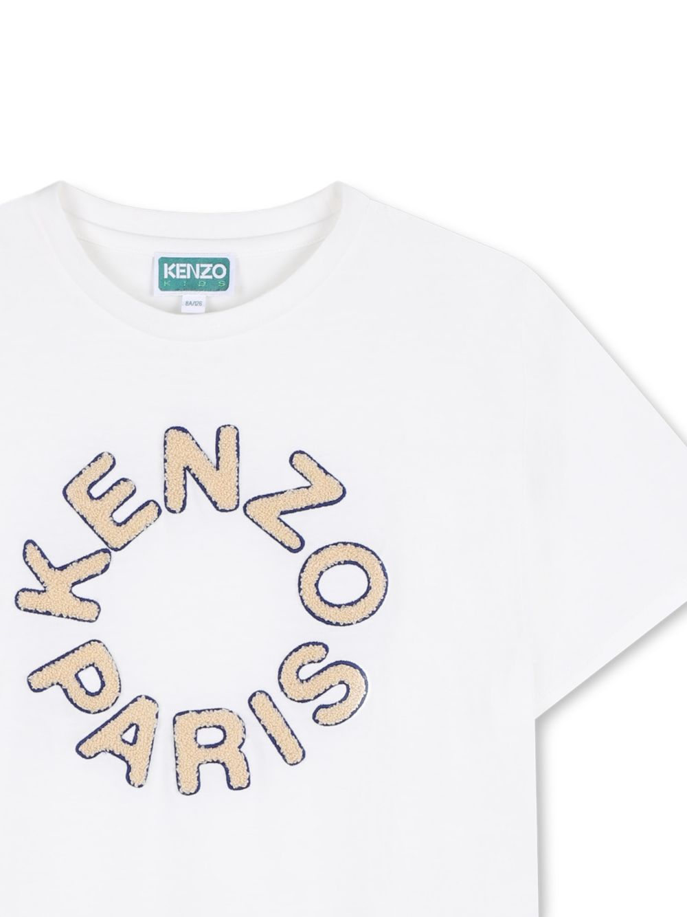 T-shirt in cotone con logo circolare K61699 117 KENZO KIDS 