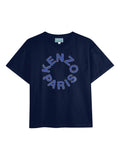T-shirt con logo circolare