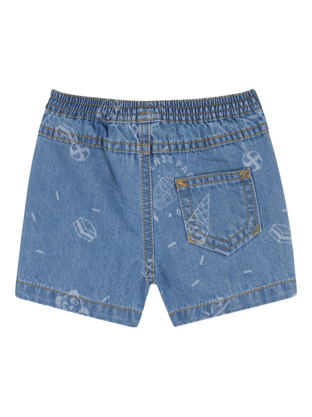 Shorts in cotone con elastico in vita K61710 Z45 KENZO KIDS 
