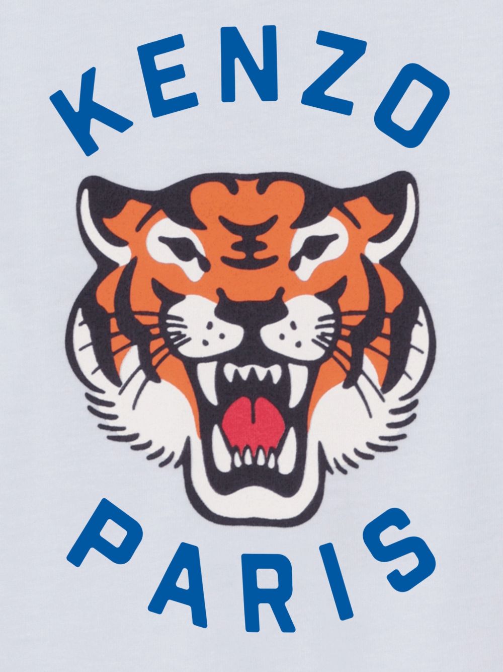 T-shirt in cotone con grafica tigre K61721 77M KENZO KIDS 