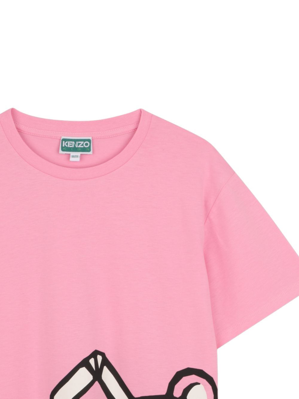 T-shirt in cotone con stampa milkshake K61780 47F KENZO KIDS 