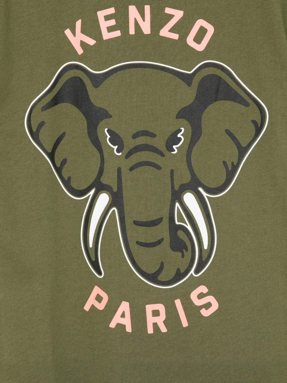 T-shirt in cotone con stampa elefante K61803 64B KENZO KIDS 