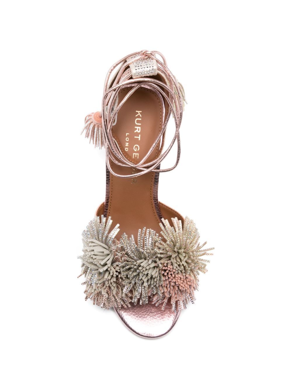 Sandali con tacco a stiletto e pon pon 4366165 209 KURT GEIGER 
