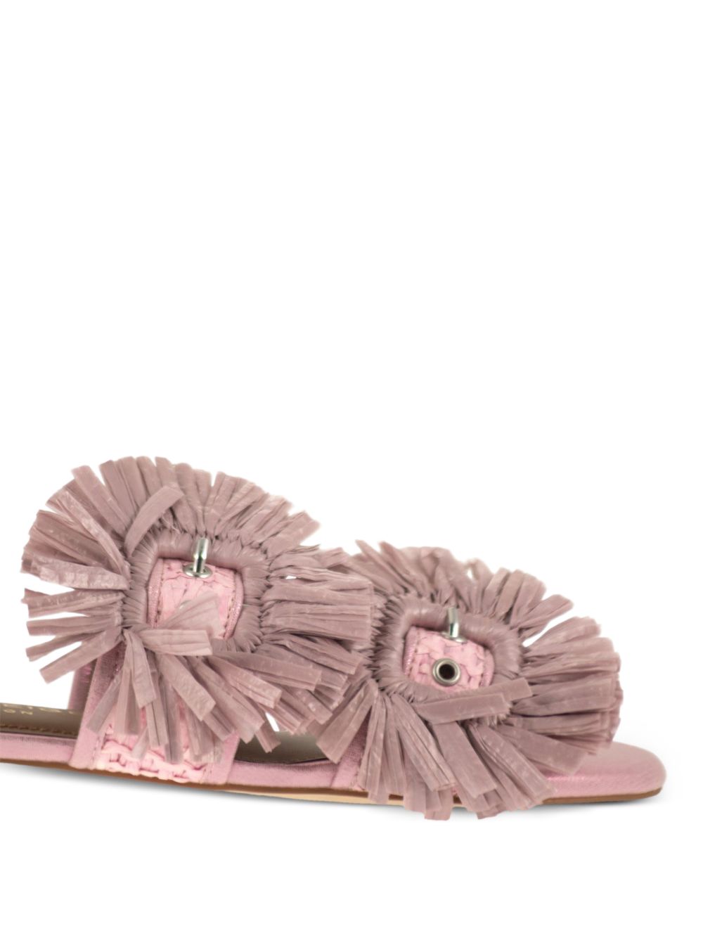 Sandali flat in raffia con fiocchi a frange 5588098 999 KURT GEIGER 