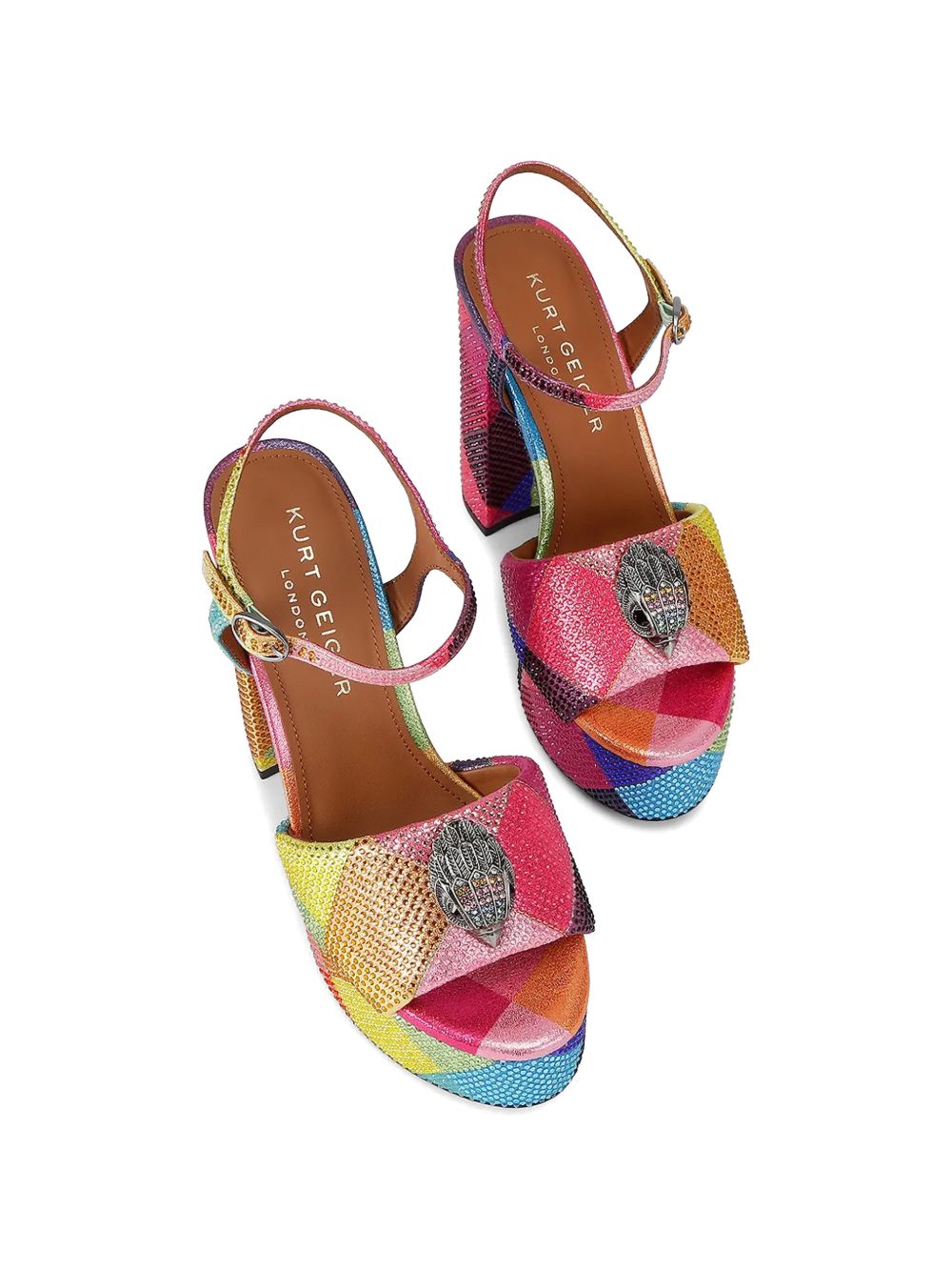 Sandali con platform e paillettes multicolor 9798869 069 KURT GEIGER 