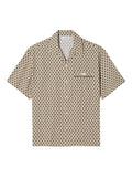 Camicia a maniche corte stampa geometrica