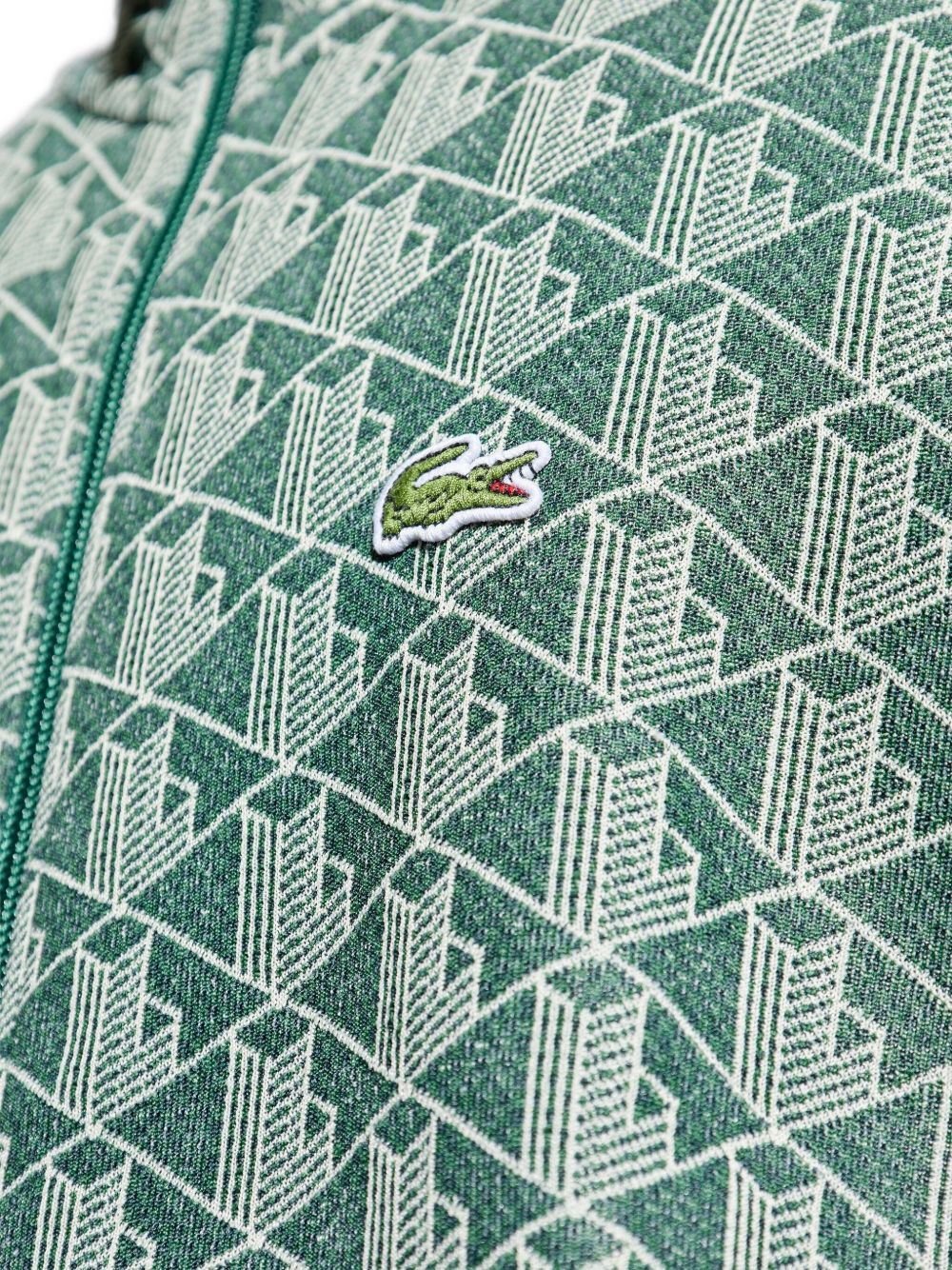 Felpa con zip e stampa geometrica SH1368 D1R LACOSTE 