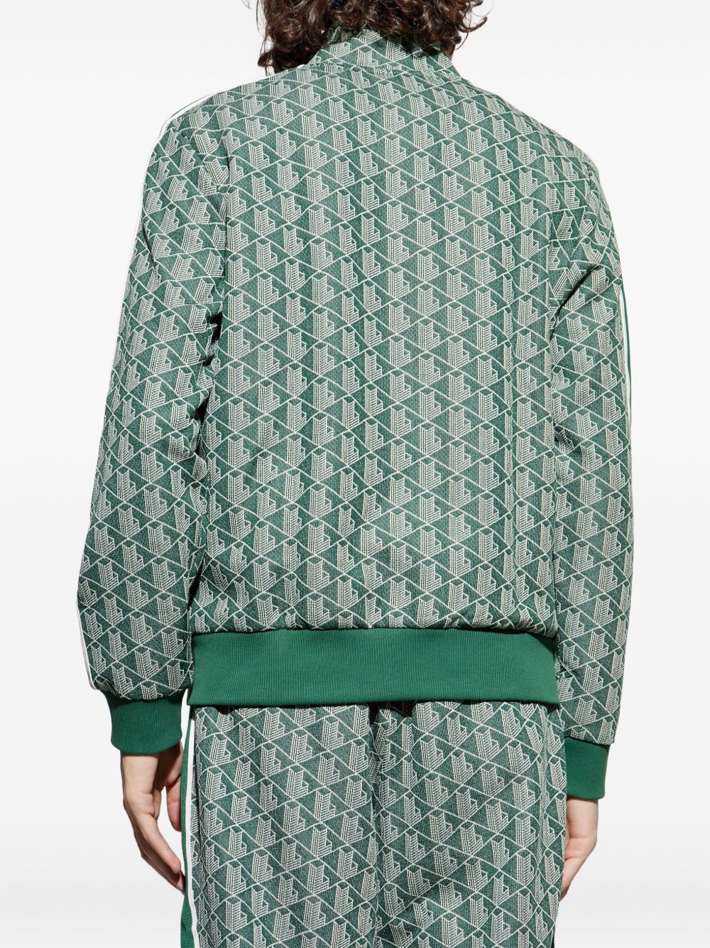 Felpa con zip e stampa geometrica SH1368 D1R LACOSTE 