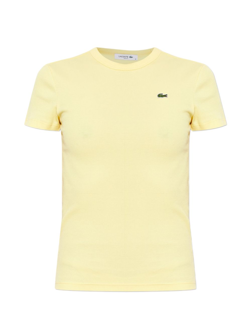 T-shirt in cotone costine a maniche corte TF5538 107 LACOSTE 