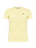T-shirt in cotone costine a maniche corte