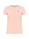 T-shirt a coste con logo coccodrillo