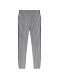Pantaloni track con motivo all-over e banda laterale