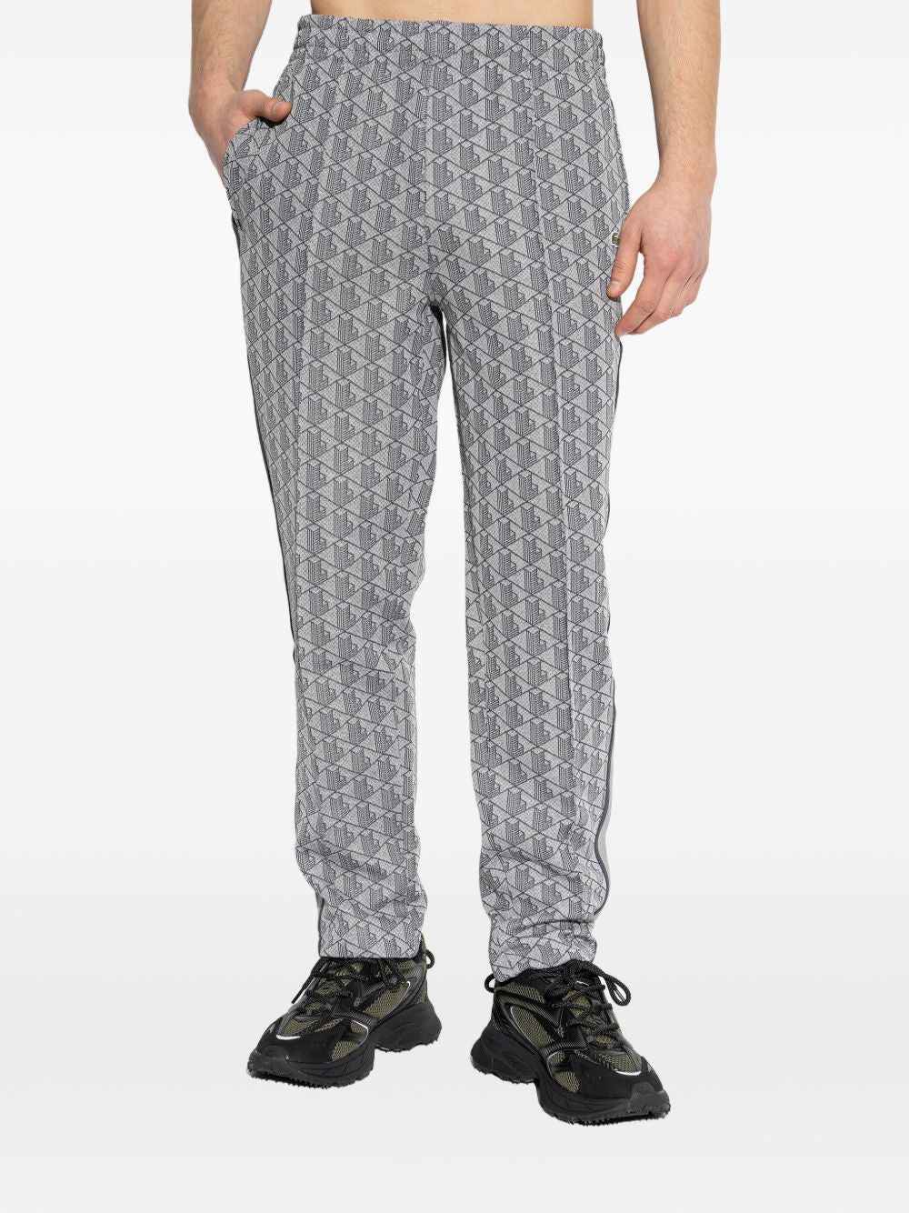 Pantaloni track con motivo all-over e banda laterale XH1440 41I LACOSTE 