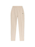 Pantaloni sportivi in poliestere e cotone con pattern a logo