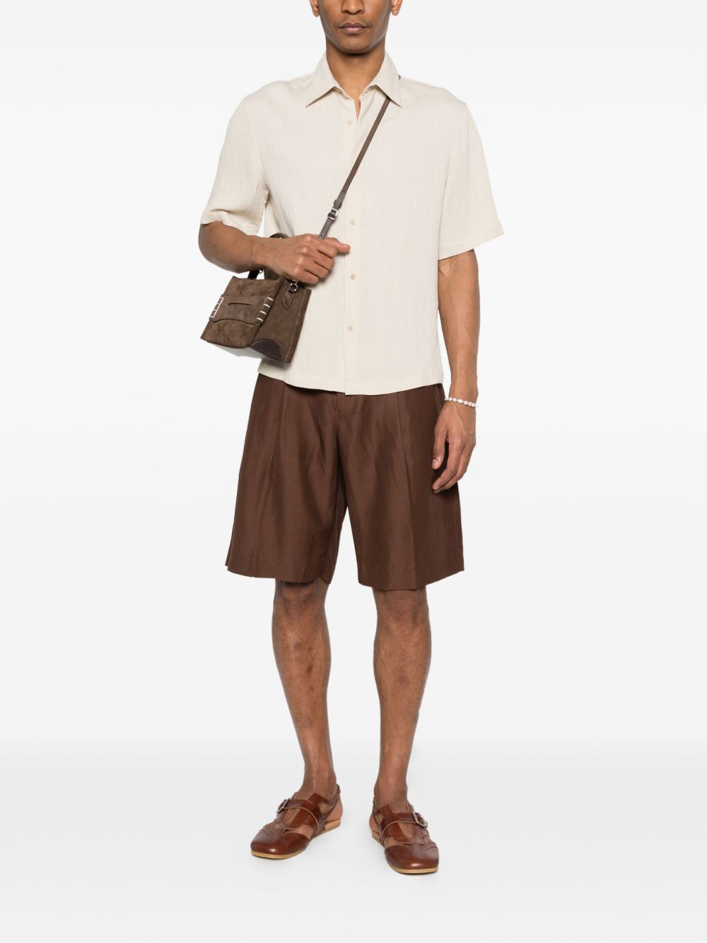 Shorts con pieghe frontali S6LAMASH090 920 LANEUS 