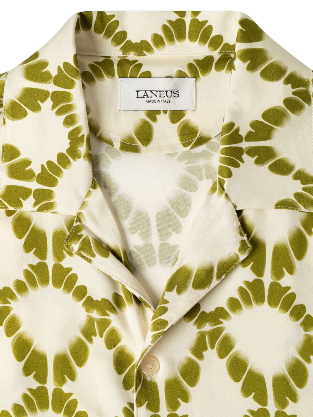 Camicia a maniche corte con stampa geometrica S6LAMASI076 036 LANEUS 