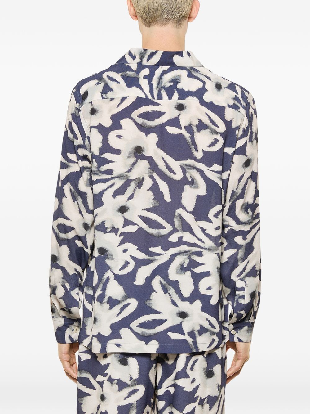 Camicia a stampa floreale con colletto classico S6LAMASI081 160 LANEUS 