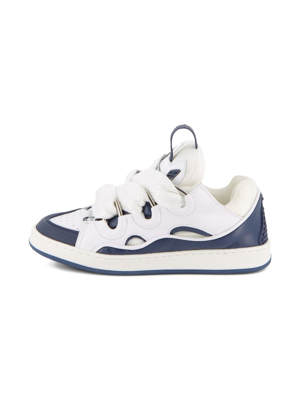 Sneakers in pelle con lacci fantasia N30357 N68 LANVIN KIDS 