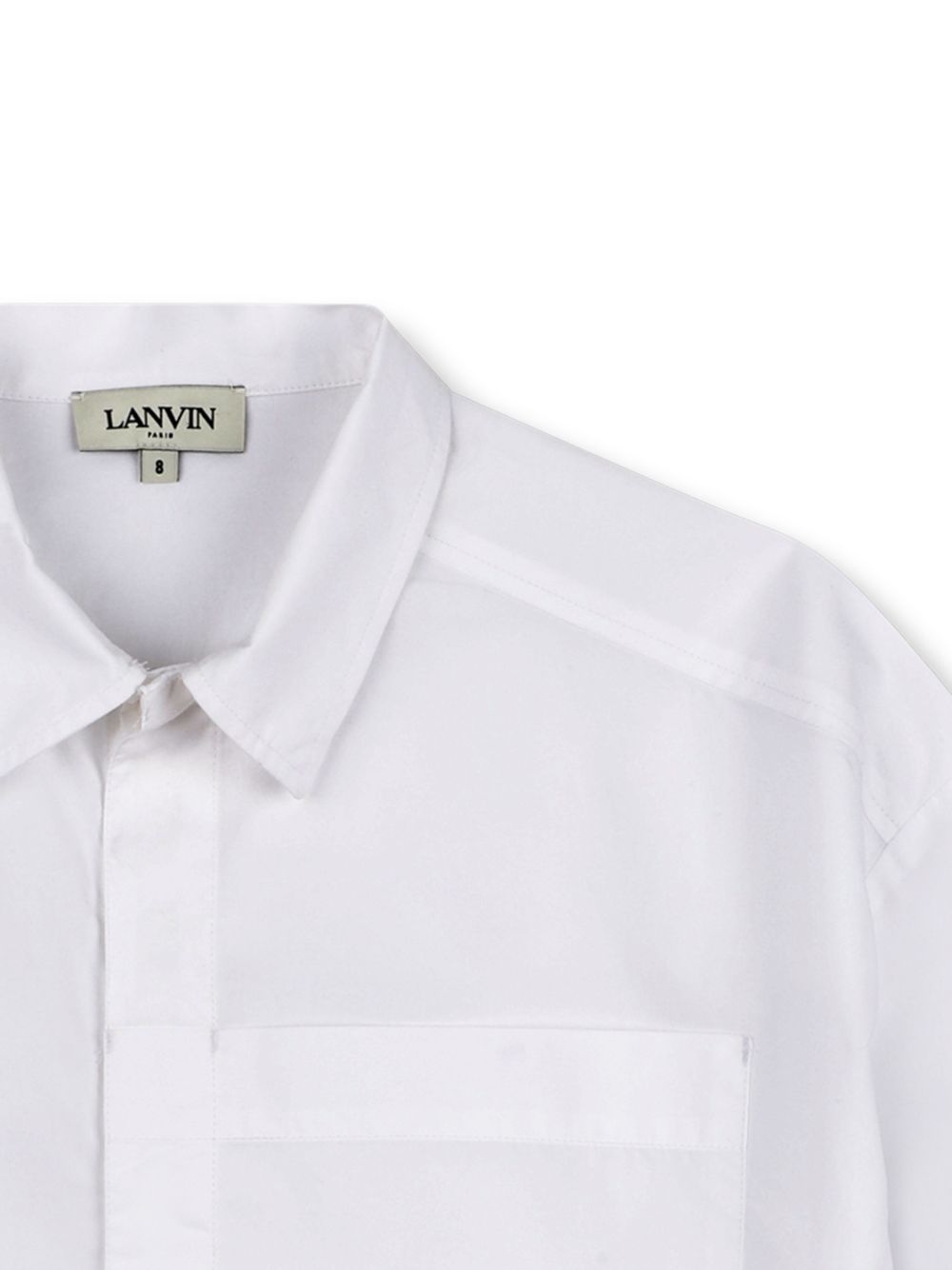 Camicia in cotone a maniche corte N30364 10P LANVIN KIDS 
