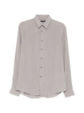 Camicia in viscosa con colletto classico