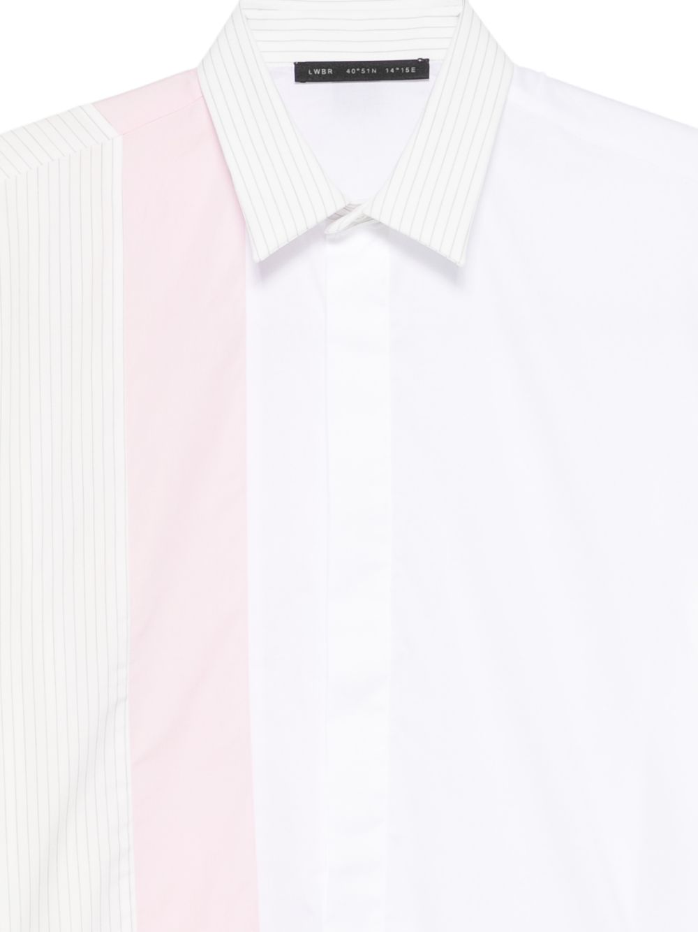 Camicia in cotone a righe maniche corte LC26004 Z234 LOW BRAND 