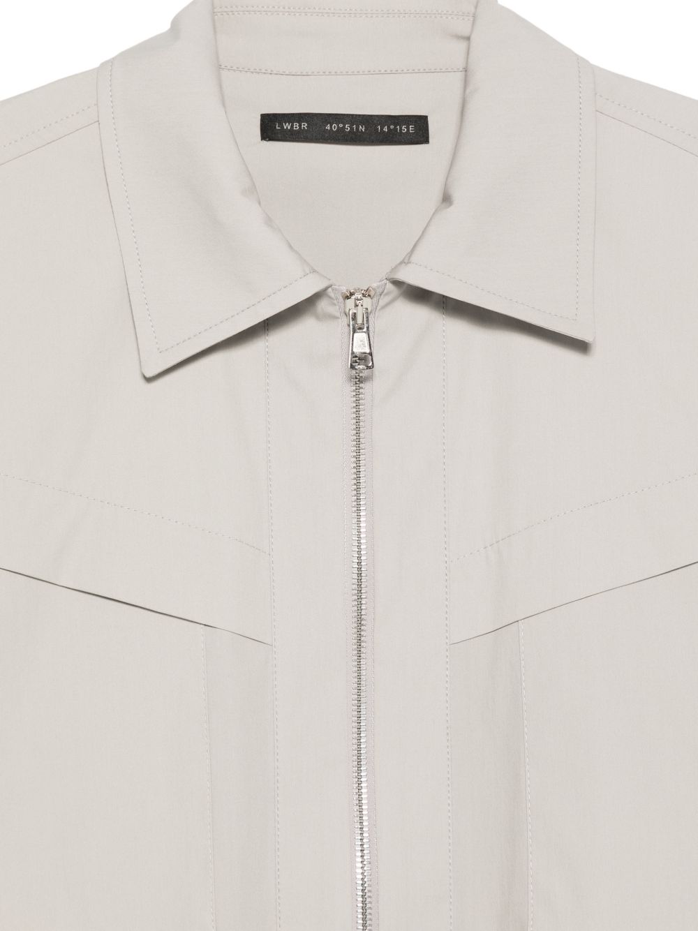 Camicia con zip a maniche corte LH26012 N016 LOW BRAND 
