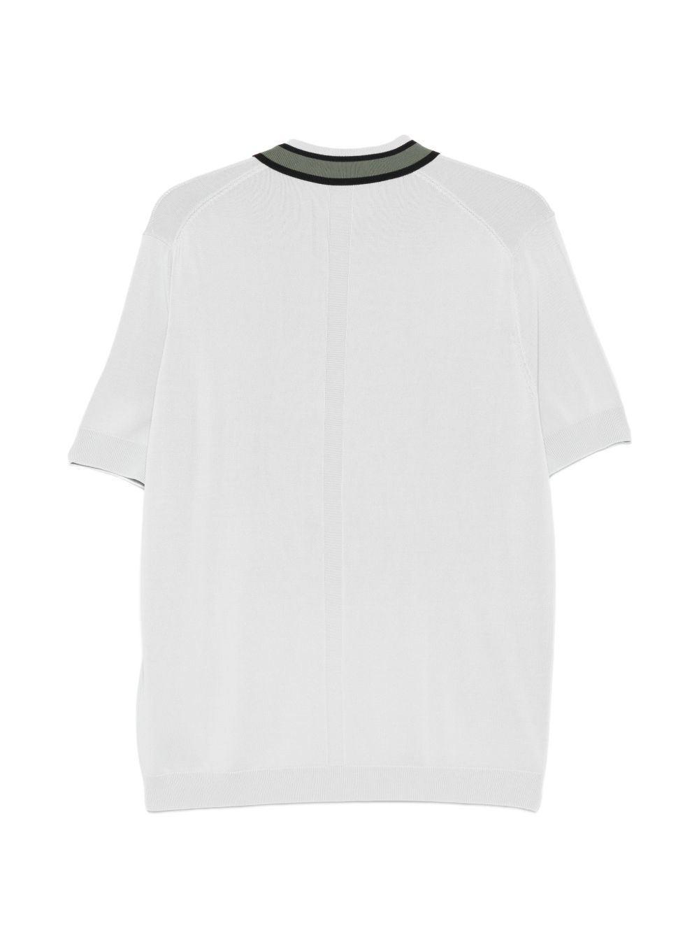 Polo in viscosa riciclata con motivo zigzag LM26005 N049 LOW BRAND 