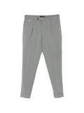 Pantaloni in lana vergine con pieghe