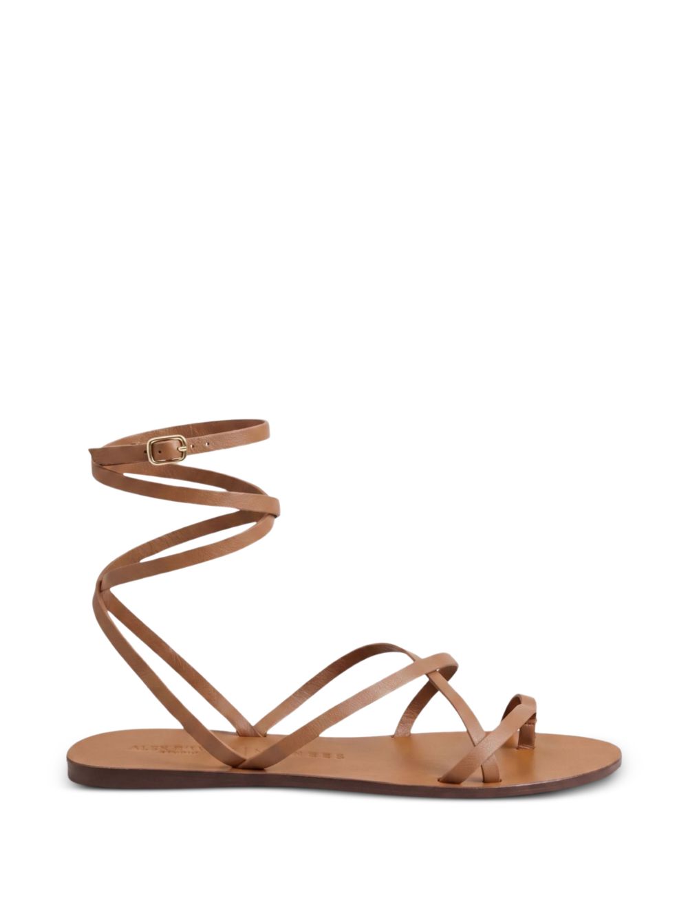 tie up leather sandals M50Y0 TAN MANEBI 